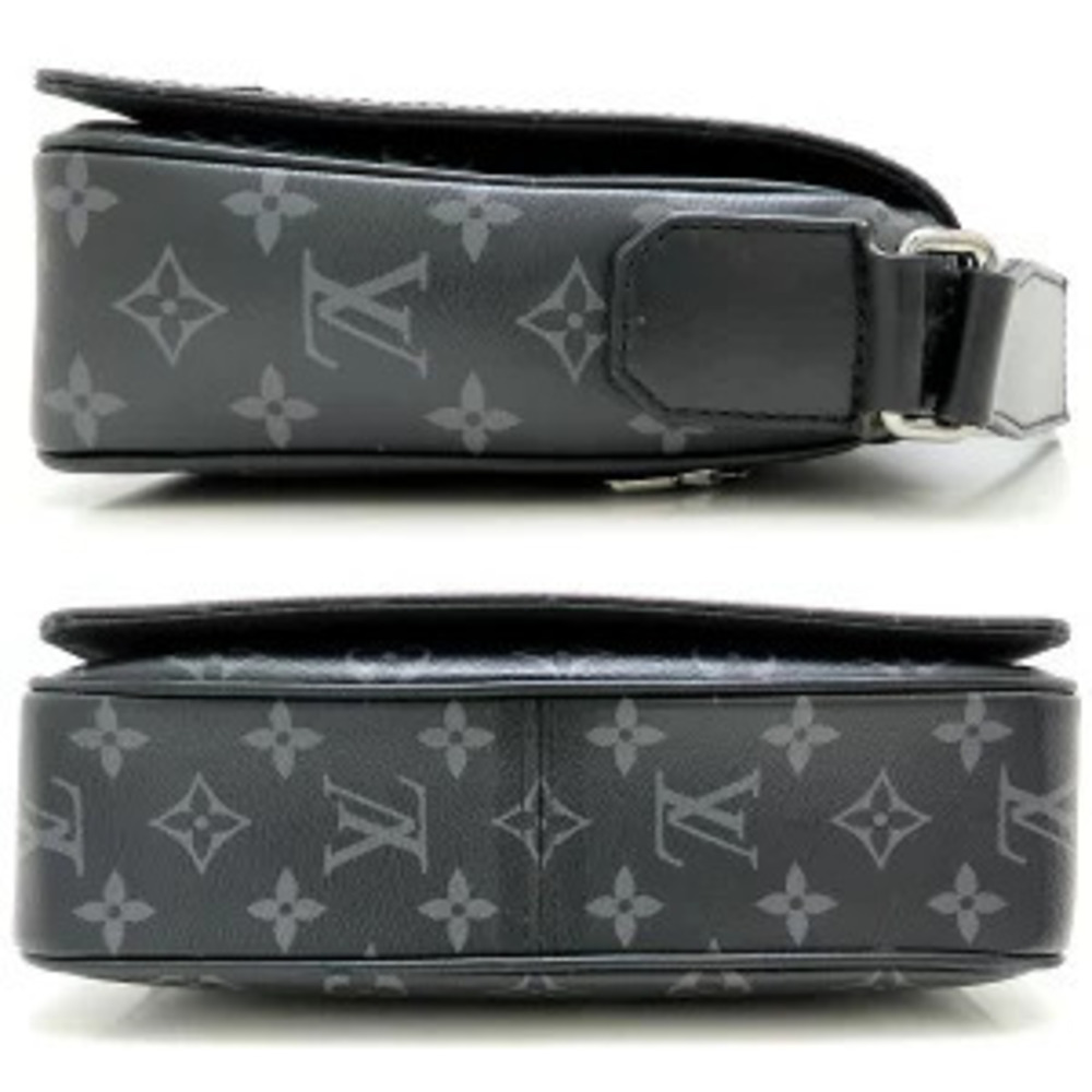 Louis Vuitton Monogram Eclipse Bag District Shoulder Black Black